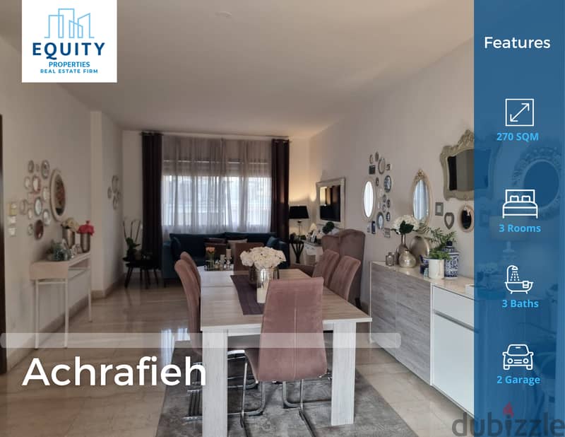 170 SQM Apartment For Sale In Achrafieh شقة للبيع #JZ152324 0