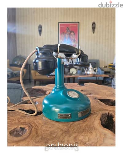 WWII French Army Rotary Telephone – Turquoise