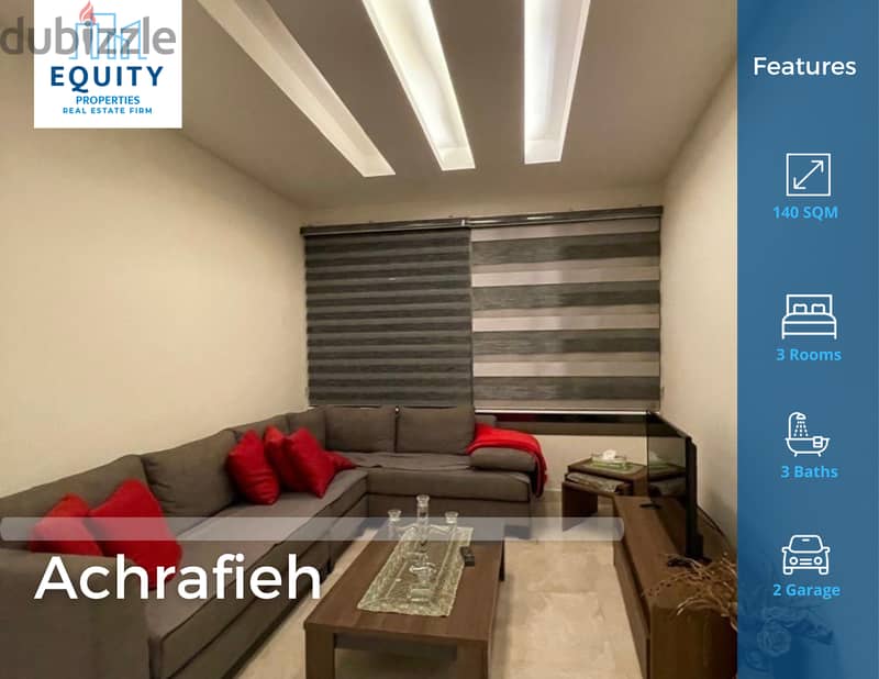 Furnished 140 SQM Apartment For Sale In Achrafieh شقة للبيع #JZ152424 0