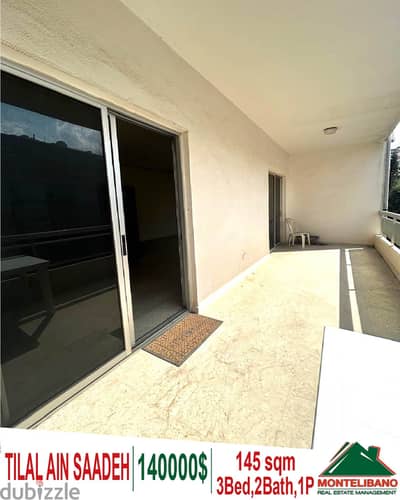 145 sqm apartment for sale in Tilal Ain Saadeh !!!