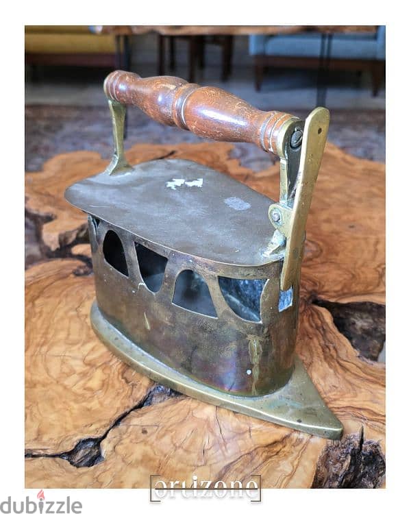 Vintage Iron copper مكواة انتيك 1