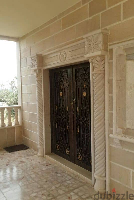 External stone installation تركيب حجر خارجي 0