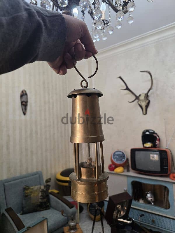 Vintage Miners / marine oil lamp قنديل بحري انتيك 0