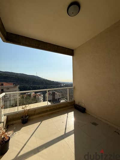 A 170 sqm apartment for rent in Bsalim with open view.