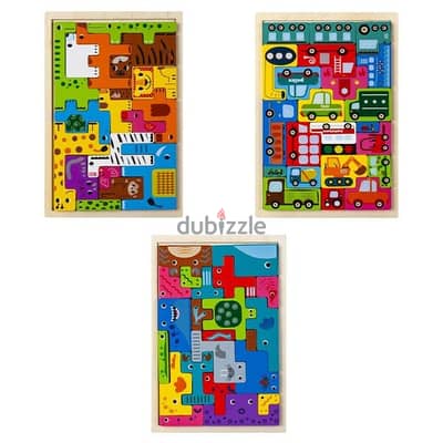 Wooden Blocks Puzzle For Kids