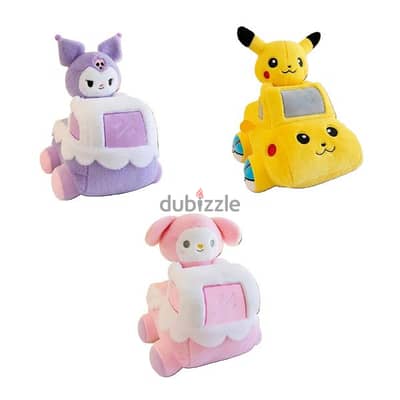 Plush Cartoon Shaped With Car Toy