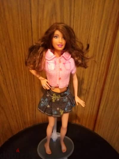 Barbie LOVE NAILS still good doll Mattel2003 bend legs+outfit+shoes=21