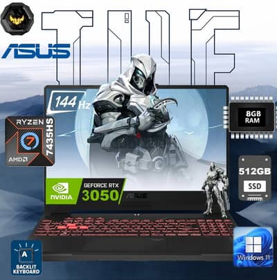 ASUS TUF Gaming A15 Ryzen 7 8gb/512gb, 4gb vga, 15.6 inch 144Hz