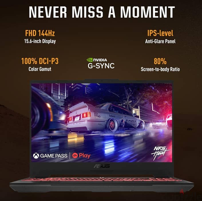 ASUS TUF Gaming A15 Ryzen 7 8gb/512gb, 4gb vga, 15.6 inch 144Hz 4