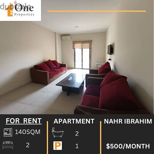 FURNISHED APARTMENT FOR RENT IN NAHR IBRAHIM 0