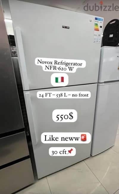 Novox Refrigerator NFR-620 W