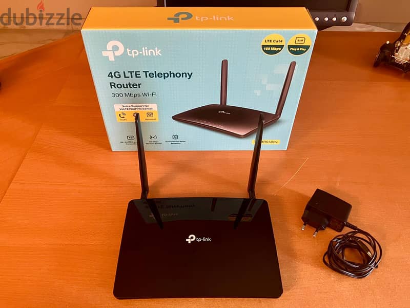 TP-LINK N300 4G LTE Telephony WiFi Router | TL-MR6500V 1