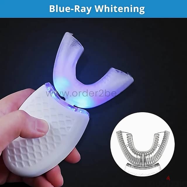 Ultrasonic Whitening Toothbrush: U-Shaped, Hands-Free, 4 Modes 6