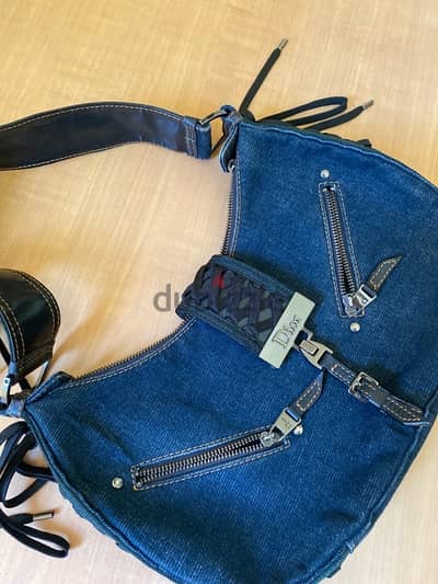 Christian Dior Street Chic Denim Saddle Bag – Y2K Vintage