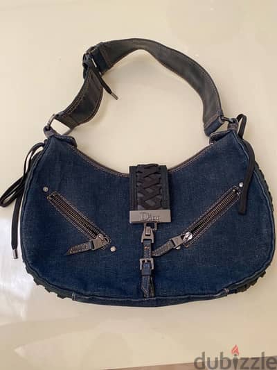 Christian Dior Street Chic Denim Saddle Bag – Y2K Vintage