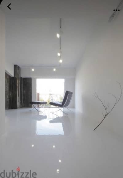 White open space for atelier designer or gallery