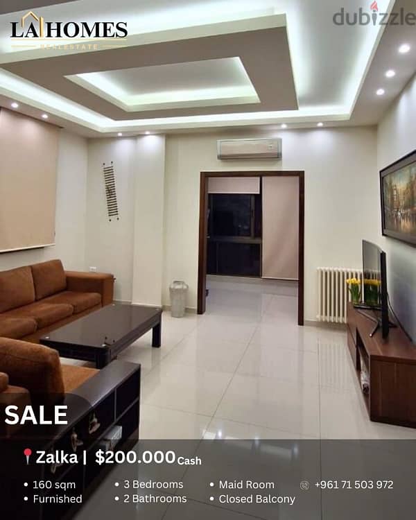 apartment for sale in zalka شقة للبيع في الزلقا 0