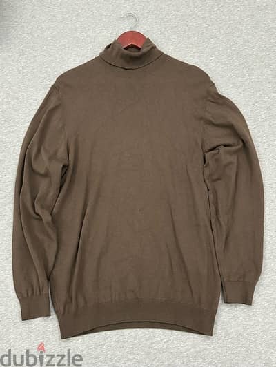 Brown ZARA Turtleneck Shirt