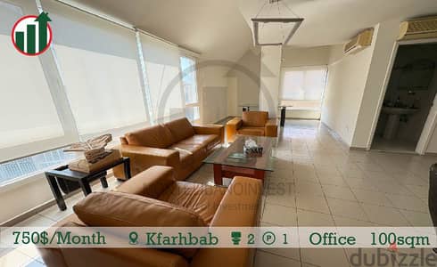 FURNISHED OFFICE FOR RENT IN KFARHBAB!!