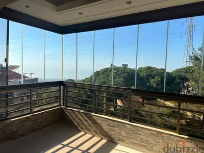 Elegant 3 Bedroom Apartment for Rent in Bchamoun -Unblockable Sea view