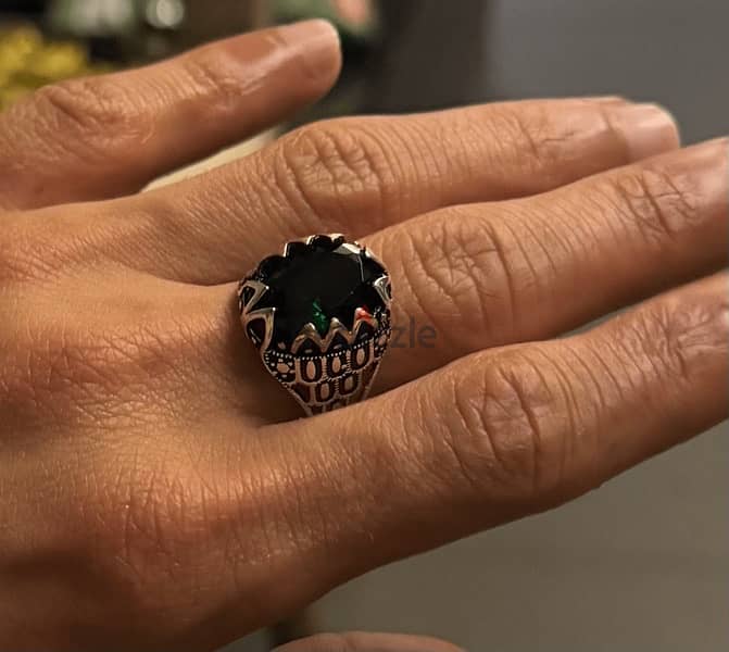 silver ring خاتم فضة 0