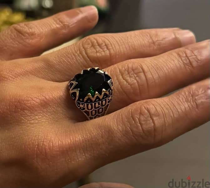 silver ring خاتم فضة 1