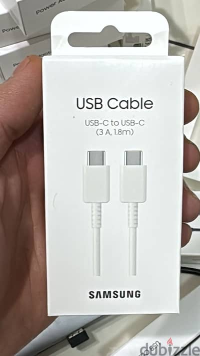 Samsung usb-c to usb-c cable (3a,1.8m) white Original & Best offer