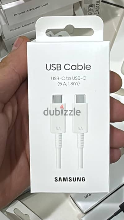 Samsung usb-c to usb-c cable (5a,1.8m) white