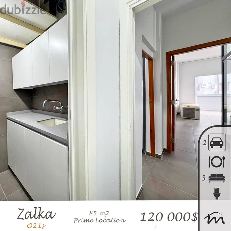 Zalka | Fully Decorated 85m² Office | Prime Location | 2 Parking Lots 0