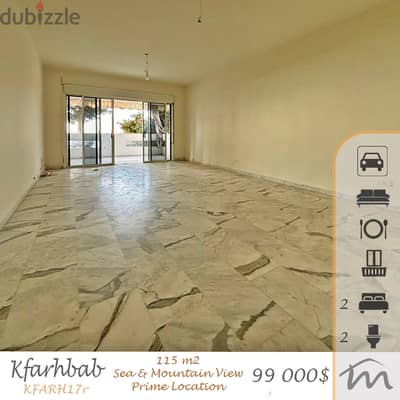 Kfarehbab | 115m² 2 Bedrooms Apartment | Prime Location | Open View