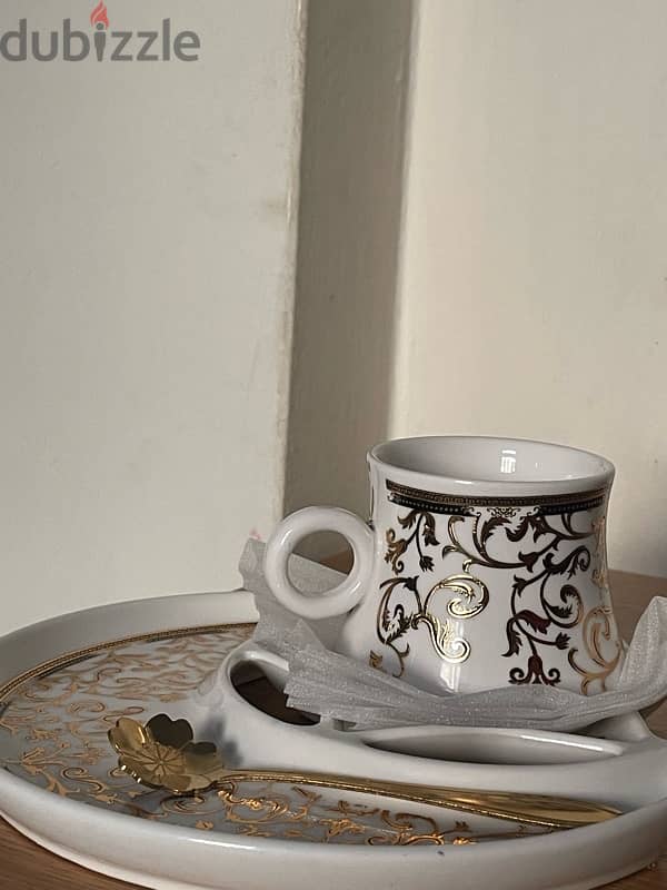 Offer moon plate + coffee cup + spoon 1