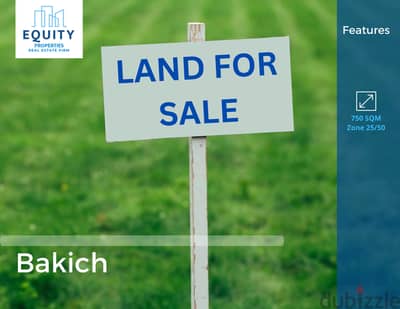 750 SQM Land For Sale In Bakich أرض للبيع #CK1533174