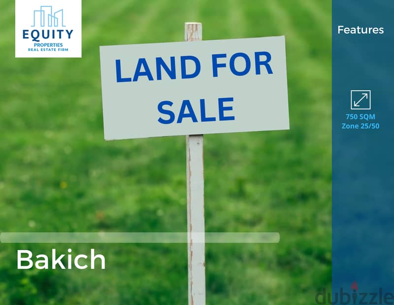 750 SQM Land For Sale In Bakich أرض للبيع #CK1533174 0