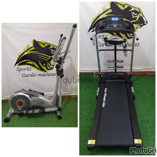 motor 2hp treadmill fitness  with vibration & elliptical fitness line 0