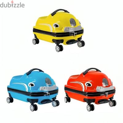 2 In 1 Ride-On Travel Suitcase Cartoon Shaped