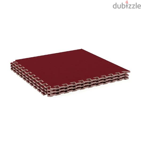 Interlocking Foam Mat With Soft Carpet Top 4Pcs 1