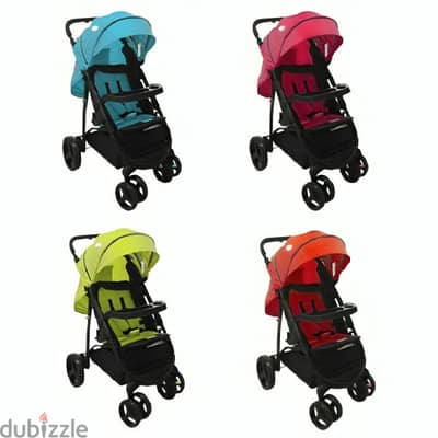 Foldable Baby Stroller With Basket Storage