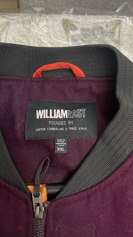 William Rast Mens Lorenzo Bomber Jacket, Purple 4