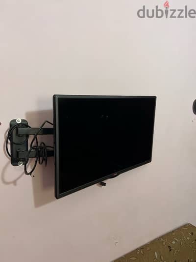 TV with the base for the wall