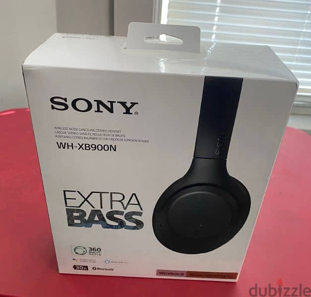 Sony WH-XB90ON Extra Bass Headphones with noise cancelling 0