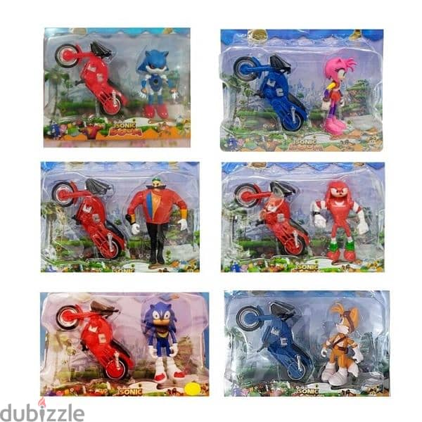 Sonic Action Figures With Bikes 0