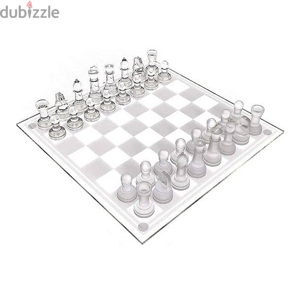 Glass Chess Game Set For Kids 0