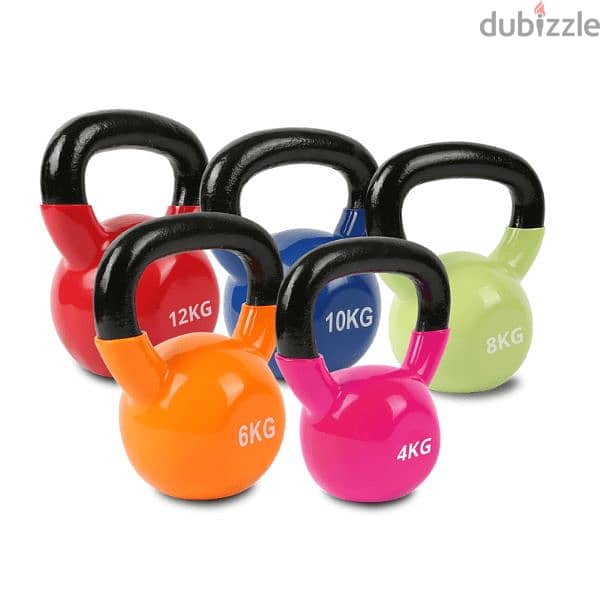 New Vinyl Kettlebell All Weights 0