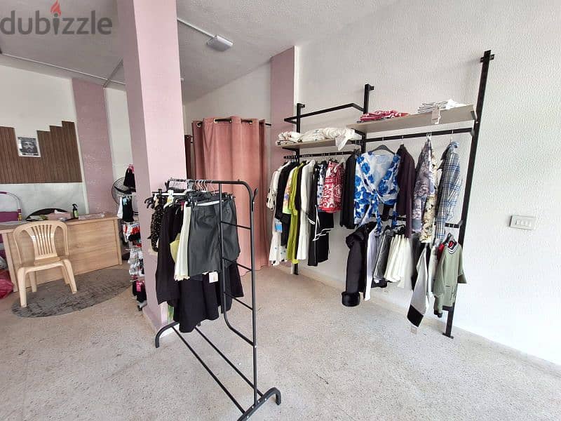 Clothing and Shelves for Sale 1