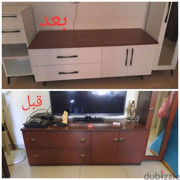 تجديد خشب المنزل طرش حيطان  لتواصل 71017715 9