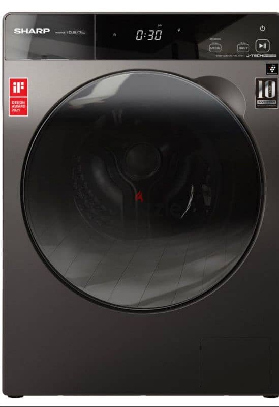 Washer&Dryer Sharp 10.5kg/7kg Inverter غسالة مع نشافة شارب 0