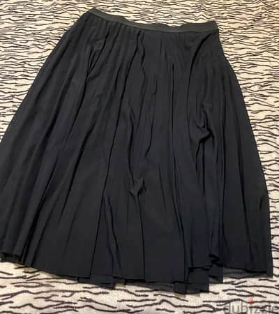 Bershka Black Long Skirt Size L fits M New Condition