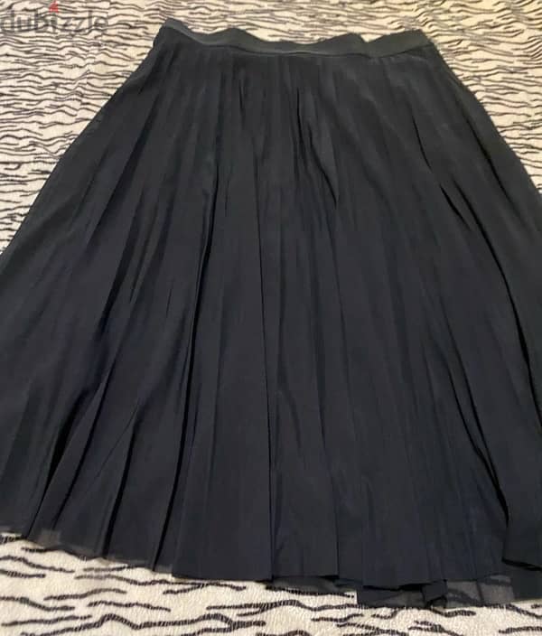 Bershka Black Long Skirt Size L fits M New Condition 1