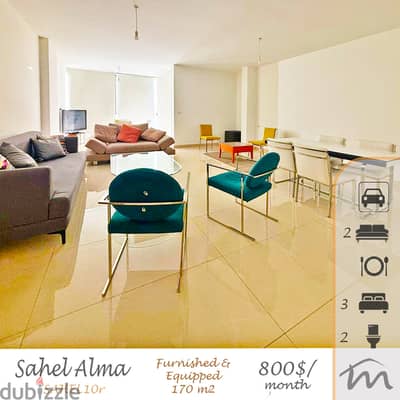 Sahel Alma | Fully Furnished 170m² Apartment | Decorated & Equipped