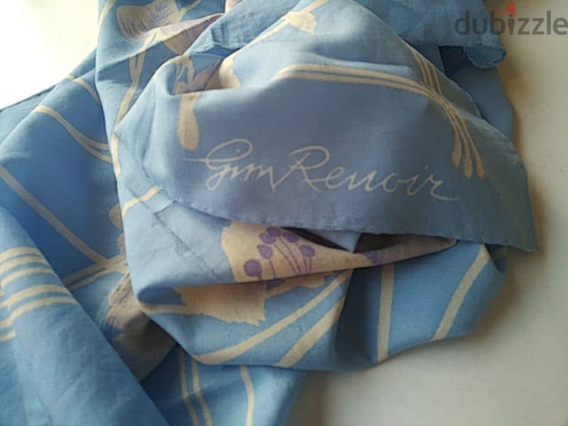 Vintage Gim Renoir blue scarf - Not Negotiable 2